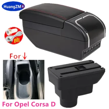 Para Opel Corsa D Braço de caixa Para Opel Corsa Carro braço encosto interior da caixa de armazenamento de Retrofit de acessórios de peças