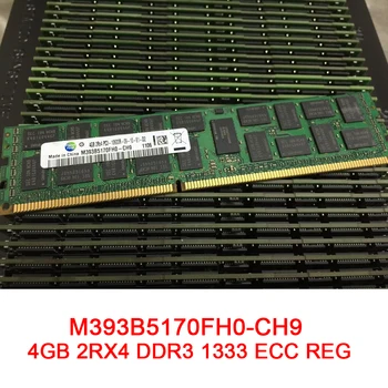 Para Samsung RAM M393B5170FH0-CH9 4G 4GB 2RX4 DDR3 1333 PC3-10600R ECC REG Memória do Servidor