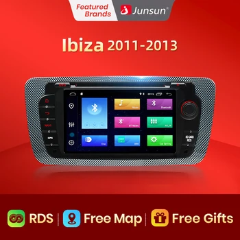 Junsun AI Voz 2 din Android Auto Rádio para Seat Ibiza 6j 2009 2010 2011-2013 Carplay Car Multimedia RDS GPS Não 2din autoradio