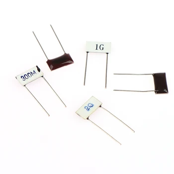 2Pcs/5Pcs Chip de Vidro do Esmalte da Resistência 10*5mm 300M, 500M 1G 2G 3G Ohms de Alta Tensão do Resistor