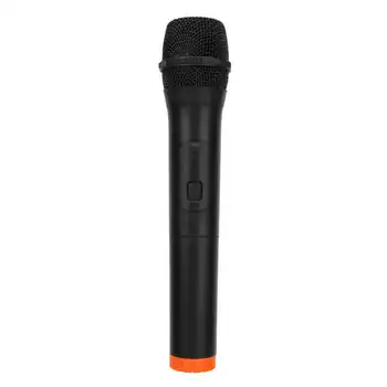  Preto Plástico ABS Universal Profissional Handheld Microfone sem Fio do VHF USB Recepção Microfone studio