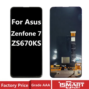 Original de LCD Para Asus Zenfone 7 Display Touch Screen Digitalizador Assembly ZS670KS Tela LCD de Substituição ZF7 Testado OK