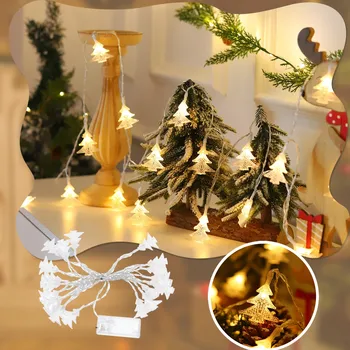 Mini Luzes de Natal, 300 de Natal de LED Transparente, Perolado Árvore de Natal em Forma de Luz Decorativa do Diodo emissor de Seqüência de Luzes Interiores