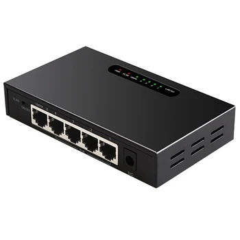 5 portas POE Switch Gigabit Switch não gerenciado da Rede Com Função de VLAN Para a Câmera Plug UE
