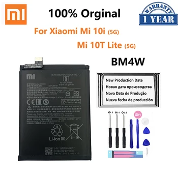 100% Original BM4W 4820mAh Bateria do Telefone Para o Xiaomi Mi 10i 10T Lite Mi10i 10TLite 5G de Telemóvel de Substituição de Baterias Bateria