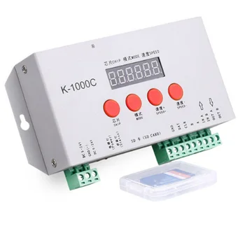 K-1000C Controlador de K1000C WS2812B WS2811 APA102 T1000S WS2813 LED 2048 Pixel Programa Controlador de DC5-24V