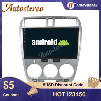 8-Core Android10 Carro, Não Leitor de DVD de Navegação GPS Para o Honda City 2008-2014 Player de Multimídia de Auto Unidade de Cabeça de Rádio RHD Dashboard