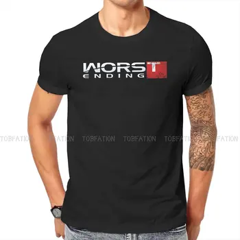 Mass Effect Pior Final Equipados Tshirt Homme masculino Roupas de Poliéster Blusas, T-Shirt Para Homens