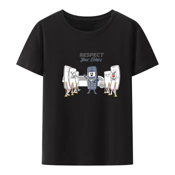 Telefone Retro Y2K T-shirts Casual Padrão Legal Camiseta Camisetas Moda de Rua, Homens com Roupas Soltas Camisa de Verão Respirável Tees