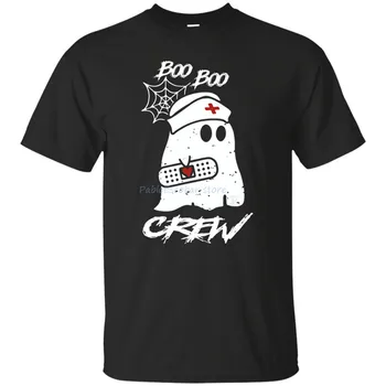 Boo Boo Tripulação Enfermeira Espírito Traje de Halloween Engraçado Presente T-Shirt S-5XL Musculação Camiseta