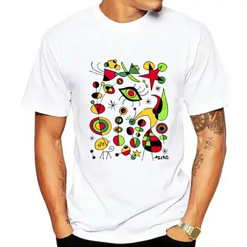 Joan Miro Peces De Colores Arte T-Shirt Estilo De Arte Para Homens, Mulheres, Crianças Artístico De Tela Personalizada Impresso T-Shirt