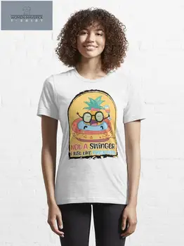Não é Uma Swinger que eu Só Gosto de Ananás nova moda de camisetas estampadas roupas para mulheres