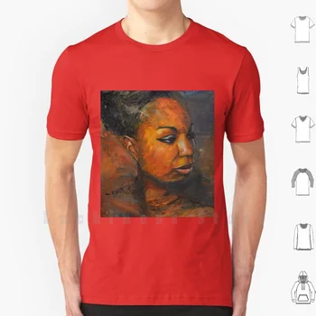 Mal - Nina Simone T-Shirt De Impressão Para Homens Algodão Legal Novo Tee Incompreendido Nina Simone Nina Simone Cantor Famoso