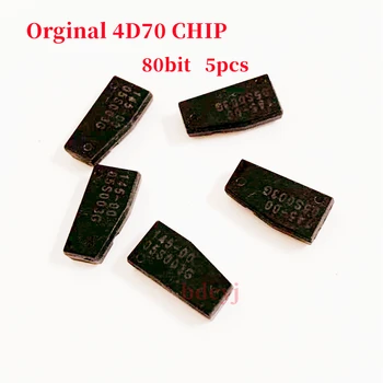 5pcs/monte CHIP 4D70 ID 70 80 bit Transponder chip 4D 70 DST40 chip Chave do Carro Fichas para Toyota