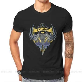 Jogo de World of Warcraft Camiseta para os Homens PALADINO Suave de Verão, Camisolas, T-Shirt de Alta Qualidade da Moda Fofo