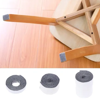 100cm/Rolo de Feltro Móveis Perna Pad Piso Zero Protetor antiderrapante Tapete para o Sofá Auto-Adesivo Cadeira Mesa Armário Pés Adesivo