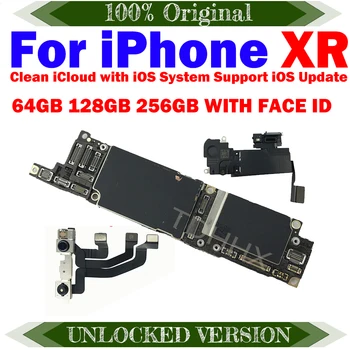 Principal da Placa Lógica do iPhone XR placa-Mãe com CARA de IDENTIFICAÇÃO de uma Boa Placa de Trabalho Original, sem o iCloud placa-mãe Testada Para iPhoneXR