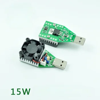 USB DC Eletrônica Módulo de Carga Ajustável 15W Envelhecimento Módulo 1A2A3A Envelhecimento Resistor USB Dispositivo de Descarga