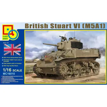 Elegante Hobby MC16010 1/16 Britânico Stuart VI (M5A1) Tanque de Luz Modelo, em Escala Kit