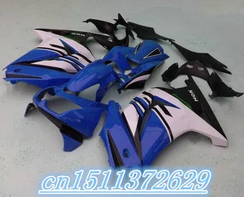 Bo mais recente Carenagem para azul branco preto KAWASAKI Ninja ZX-250R 2008-2012 ZX 250R 08 09 10 11 12 2008 2009 2010 2011 2012