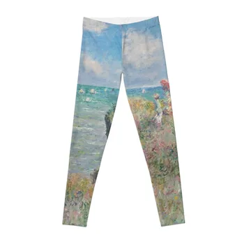 Claude Monet - Cliff Walk em Pourville Calças legging mulheres ginásio de Mulheres push-up leggins