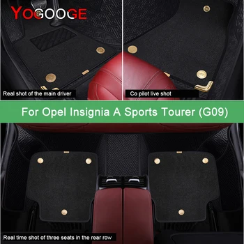 YOGOOGE Carro Tapetes Para Opel Insignia Sports Tourer (G09) de Luxo de Acessórios de automóveis Pé Tapete