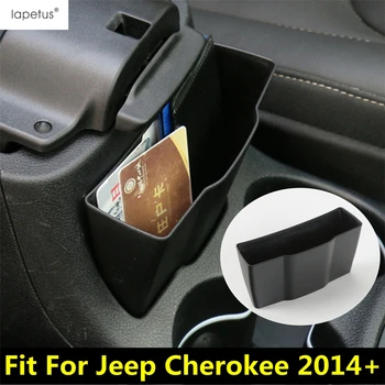 Plástico Acessórios de Ajuste Para o Jeep Cherokee 2014 - 2020 Braço de Armazenamento de Paletes Recipiente de Caixa de Telefone de suporte a Tampa do compartimento da Guarnição de Interiores
