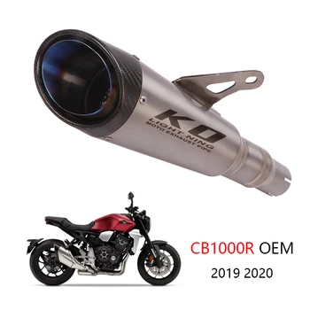 Para Honda CB1000R 2019 2020 Tubulação de Exaustão da Motocicleta Deslizamento Silencioso de Escape Nenhum DB Killer Reserva Original Catalisador de Liga de Titânio