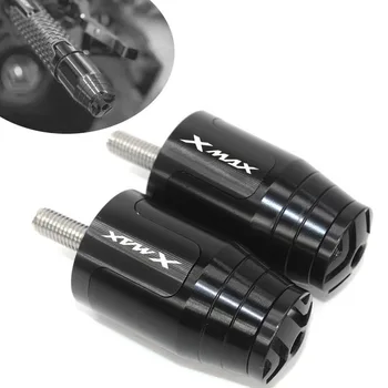 XMAX LOGOTIPO Para a Yamaha XMAX125 250 300 400 X MAX X-MAX NOVO de Alta Qualidade de Alumínio da Motocicleta punhos do Guiador Lidar com Extremidades da Barra de Plug