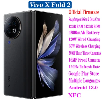 Vivo X Dobre 2 5G Dobrável Smartphone Snapdragon 8 Gen 2 Octa Core 8.03