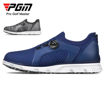PGM Homens de Golfe ShoesFly-tecidos de Malha Tênis Botão Cadarços Leve e Respirável XZ203
