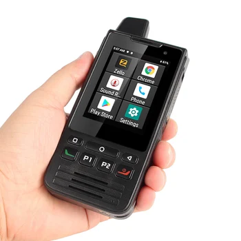2.8 Polegadas Touch Screen F2 Telefone Móvel Robusto Com 4G Zello Rádio PTT POC Walkie Talkie 5300mah Bateria Andriod 9