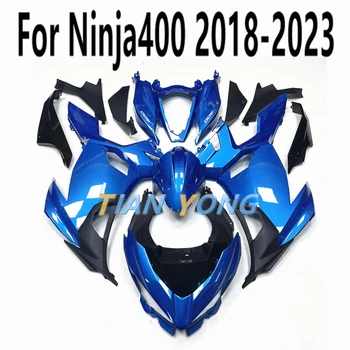 Ajuste Ninja 400 Carenagem Integral Kit Azul Pérolas Para Ninja400 2018-2019-2021-2022-2023 Carroçaria, Sistema De Arrefecimento De Alta Qualidade