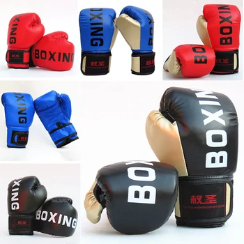 1 Par De Luvas de Boxe Para Adultos/crianças de Taekwondo Protetor de Almofadas de Boxe Luvas de Kickboxing e Muay Thai Sanda de Treinamento de MMA Equipamento
