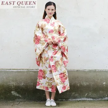 Kimono japonês tradicional vestido de cosplay feminino yukata mulheres haori Japão traje de gueixa obi kimonos mulher 2018 FF558 UM
