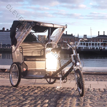 Novo Projeto De Transporte De Passageiros Do Triciclo Elétrico De Riquixá 3 Rodas Táxis Ciclo-Riquixá Rickshaw Fabricante