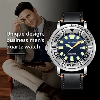 BEN NEVIS Luxo Relógios de Quartzo de Negócios de Moda Pulseira de Couro Impermeável Relógio Homens Casual Esporte Luminosa Reloj Hombre