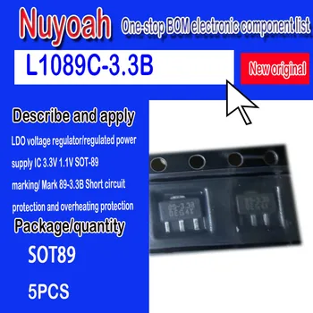 Novo spot original L1089C-3.3 B IDL regulador de tensão Sot89 89-3.3 B proteção contra curto-circuito proteção contra superaquecimento 5PCS