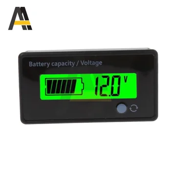 8V-70V Bateria de Chumbo-ácido Capacidade do Indicador de Tensão do Voltímetro Medidor de Monitor LCD, a Luz Verde do Indicador de Bateria