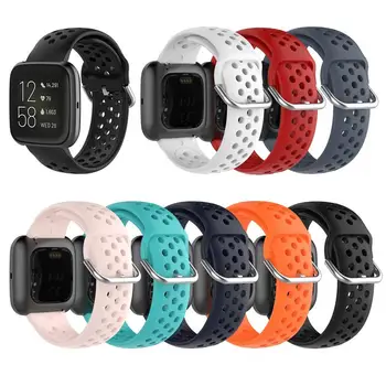 A Banda de Silicone Pulseira Para o Fitbit Versa Versa 2 Versa Lite Smart Watch Substituição da Correia de Pulso relógio de Pulseira bandas