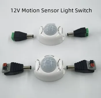 12V do Sensor de Movimento do Interruptor de Luz 5V DC Activado o Temporizador Automático, Detector de Movimento EM DESLIGAR a Luz de Tira CONDUZIDA Interruptor do Sensor de PIR