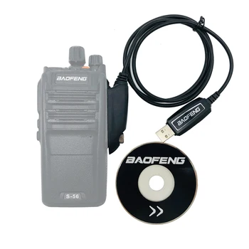 Impermeável Original Baofeng Programação USB Cabo de Dados com o Software de CD para Walkie Talkie UV9R-58 UV-9R Plus BF-9700 UV 9Rplus