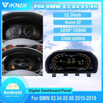 Painel de instrumento Para a BMW X3X4X5X6 2010-2019 Painel Digital Virtuais do Painel de Instrumentos Velocímetro LCD