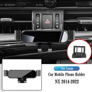 Telefone para viatura Titular do Lexus NX NX200 NX300 2014-2022 Gravidade de Navegação do Suporte GPS Suporte de Saída de Ar Clip Giratório Suporte