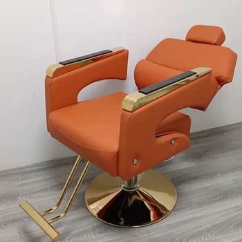 Conforto, Cadeira de Barbeiro Cadeiras Corrimão Dentista Oficina Ajustável Barbeiro Cadeiras de Equipamentos de Cabeleireiro Cadeira Mobiliário QF50BC