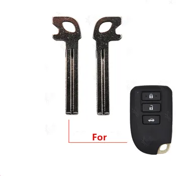 10pcs em Branco Uncut de Emergência Remoto Chave Smart Key Lâmina Fob Para o Novo Toyota Yaris Vios sem chave