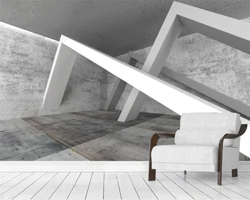 beibehang Personalizado moderno espaço tridimensional placa de cimento especial em forma de construção de um novo fundo de papier peint