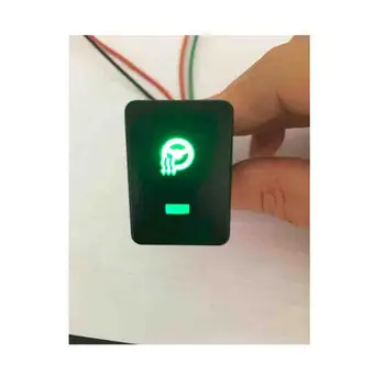 Carro volante aquecimento Interruptor LED Verde Com Fio para Toyota