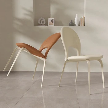Relaxantes cadeiras de jantar Cozinha nórdica espaço proteções de designer de luxo de jantar, cadeiras ergonômicas elegantes cadeiras móveis para a casa HY