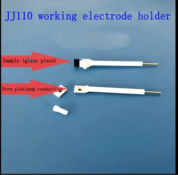 JJ110 platina porta eletrodo eletrodo de trabalho titular de PTFE com suporte de eléctrodos boa condutividade e resistência à corrosão
